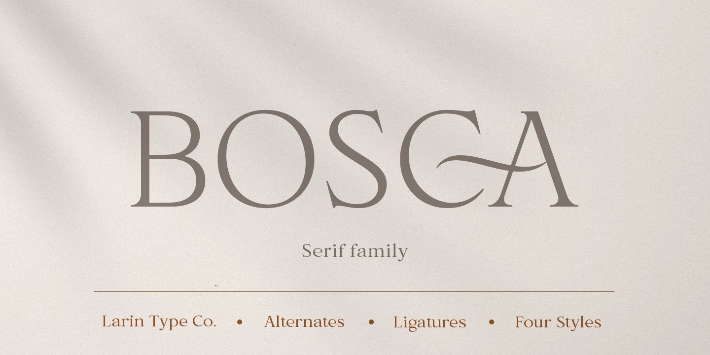 Beispiel einer Bosca-Schriftart #1